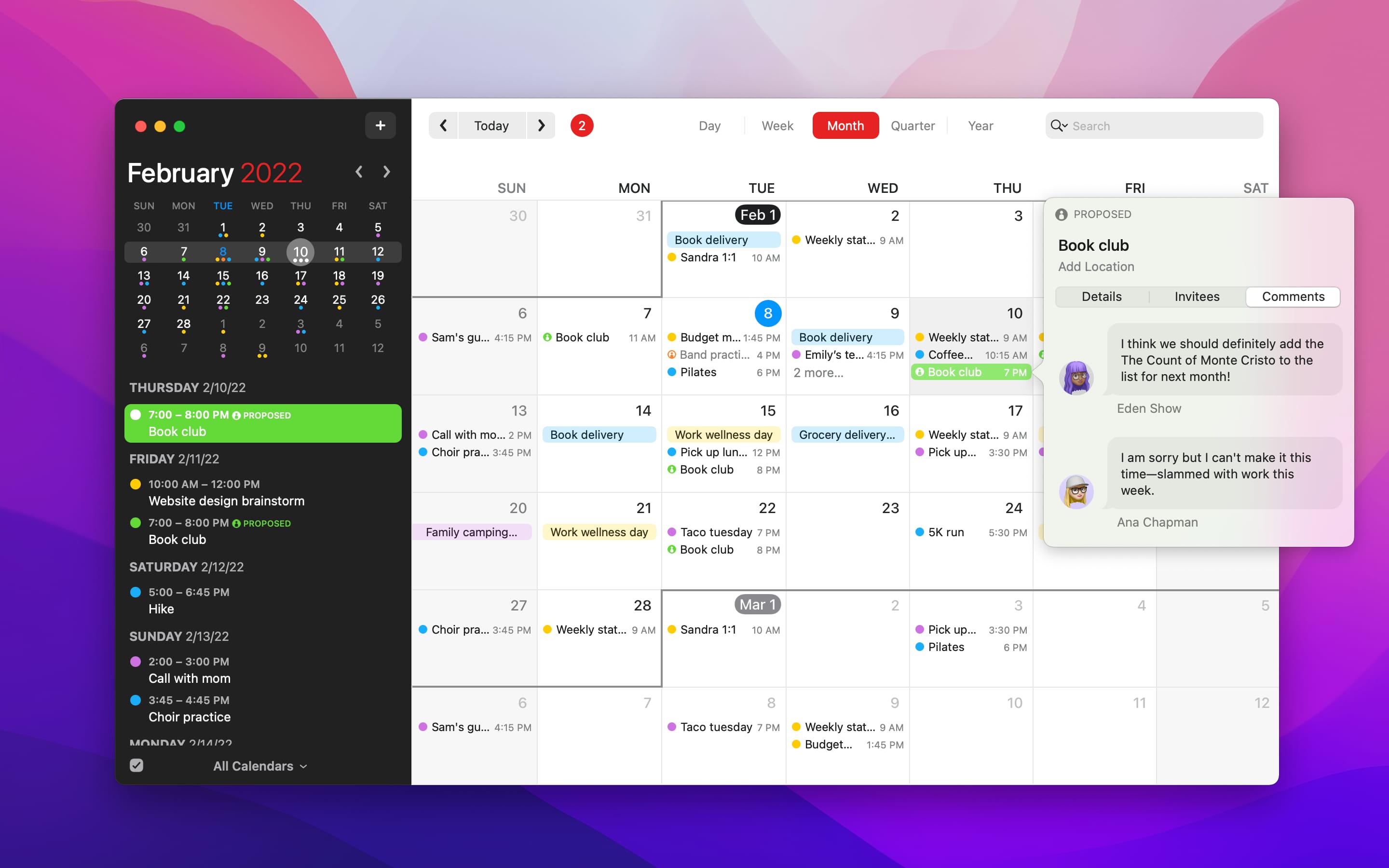 Fantastical app