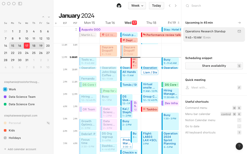 Notion calendar app